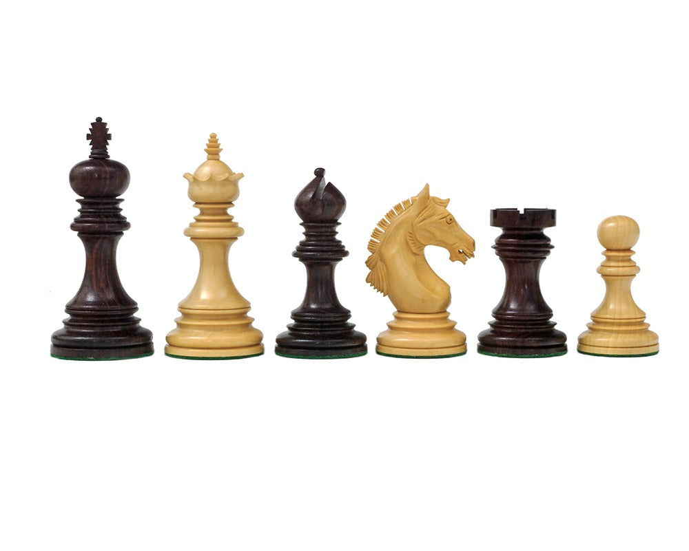 Luxus Staunton Garvi 4,25 Zoll Rosenholz Schachfiguren