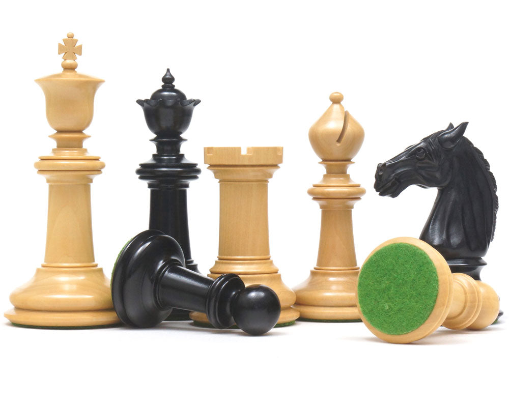 Klassische Staunton Ebenholz Bad Serie Schachfiguren 4,25 Zoll