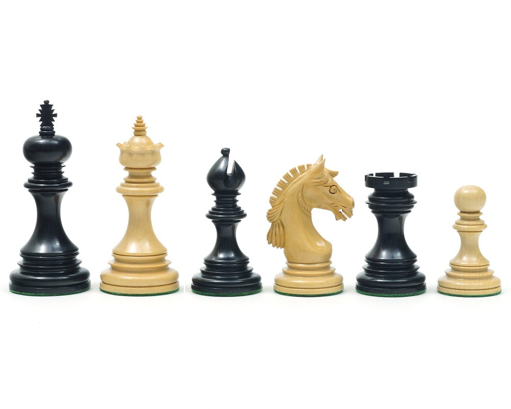 Die Garvi Ebenholz Schachfiguren 4 Zoll