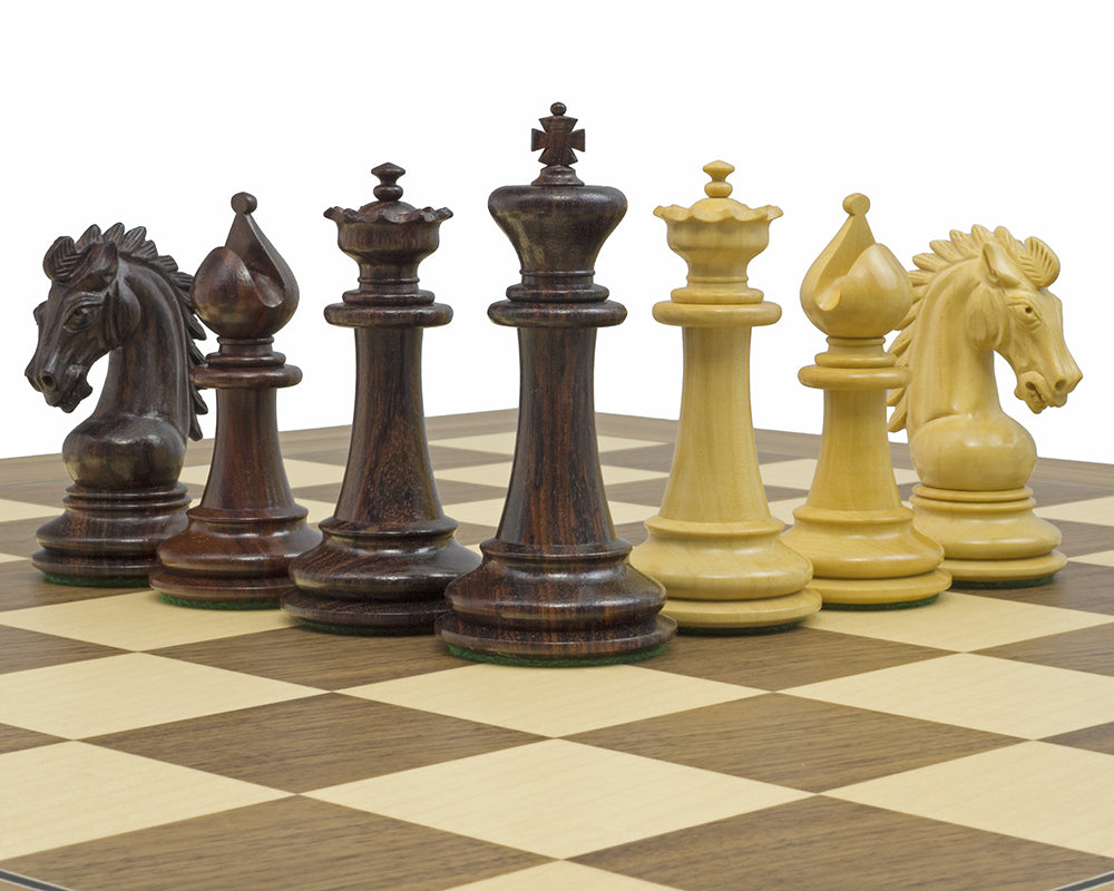 Die Sheffield Ritter Rosenholz Schachfiguren 3,75 Zoll