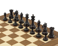 Columbus-Serie Ebenholz-Schachfiguren – 10,2 cm