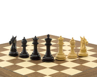 Columbus-Serie Ebenholz-Schachfiguren – 10,2 cm
