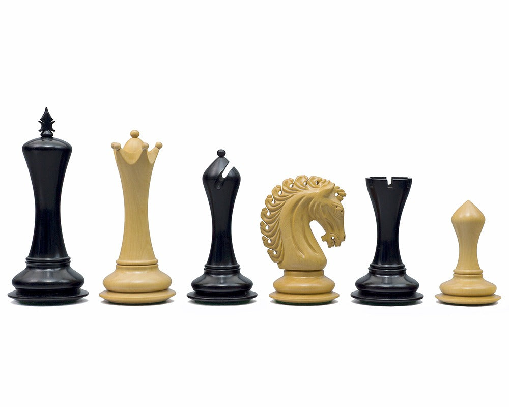 Das Reich Ritter Ebenholz Schachfiguren 4,5 Zoll