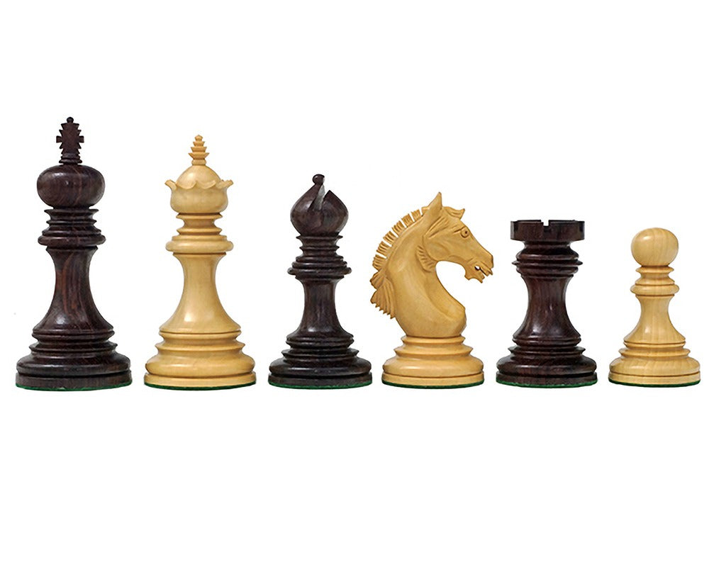 Die Garvi 4 Zoll Schachfiguren aus Rosenholz