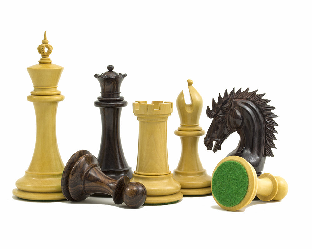 Die Sheffield Ritter Rosenholz Schachfiguren 4,25 Zoll