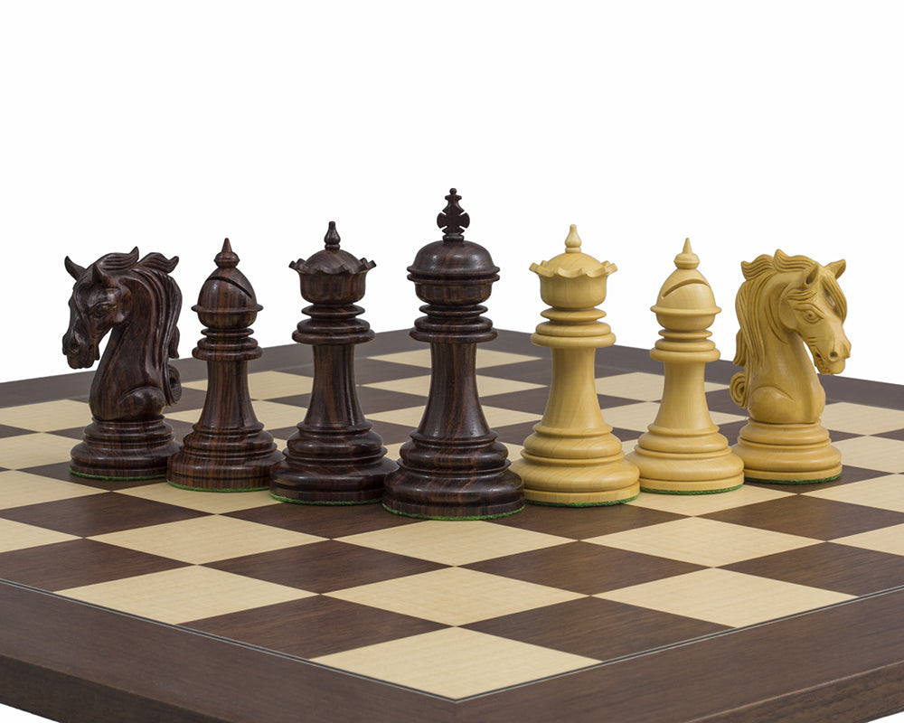 Die Kingsgate Palisander-Schachfiguren 4,25 Zoll