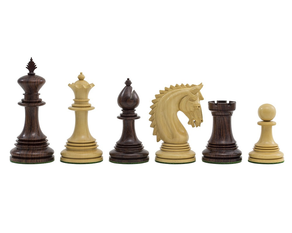 Die Lemington Palisander-Schachfiguren 4,25 Zoll