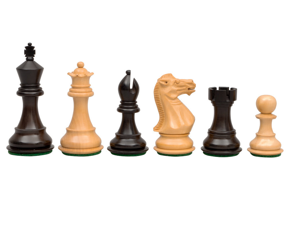 The Stallion Knight Ebonised Schachfiguren 3,5 Zoll