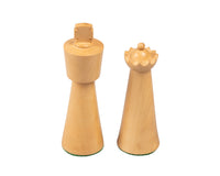 Art Deco ebonisierte Buchsbaum-Schachfiguren – 8,9 cm