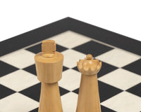 Art Deco ebonisierte Buchsbaum-Schachfiguren – 8,9 cm
