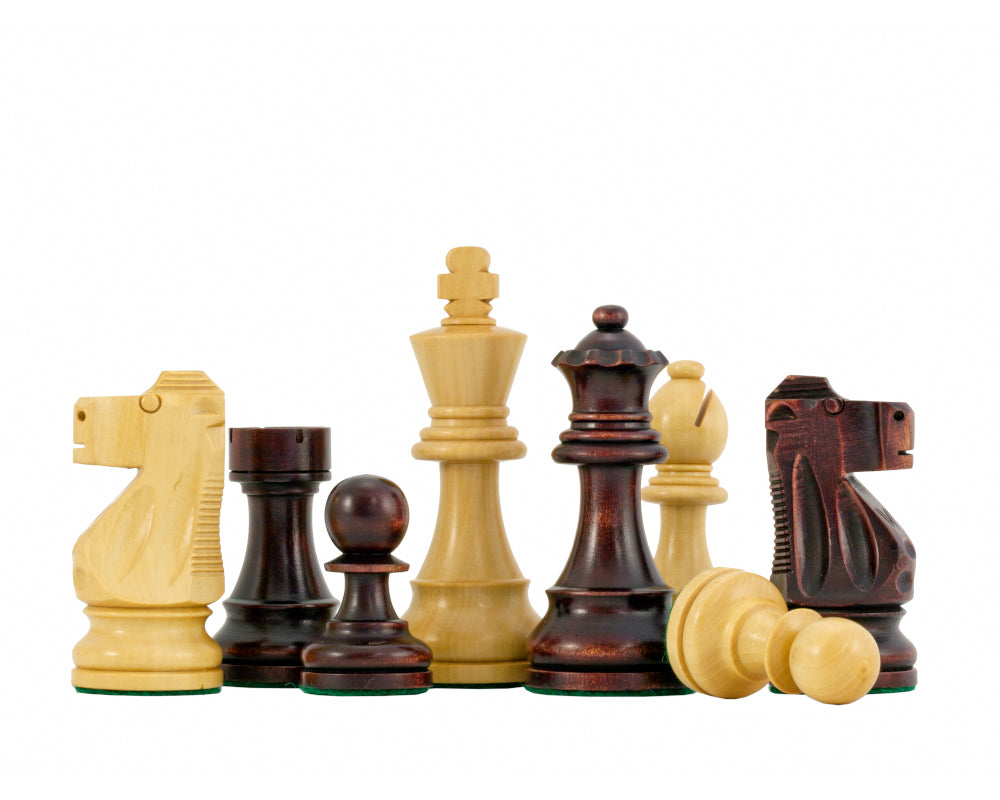 Antike britische Staunton Schachfiguren 3,75 Zoll