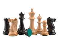 1849-Reproduktion Staunton-Ebenholz-Schachfiguren – 10,2 cm