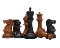 1849-Reproduktion: Staunton-Schachfiguren aus Ebenholz und antikem Buchsbaum – 11,2 cm