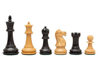 1972 Reproduktion Staunton Schachfiguren aus Ebenholz - 8,9 cm
