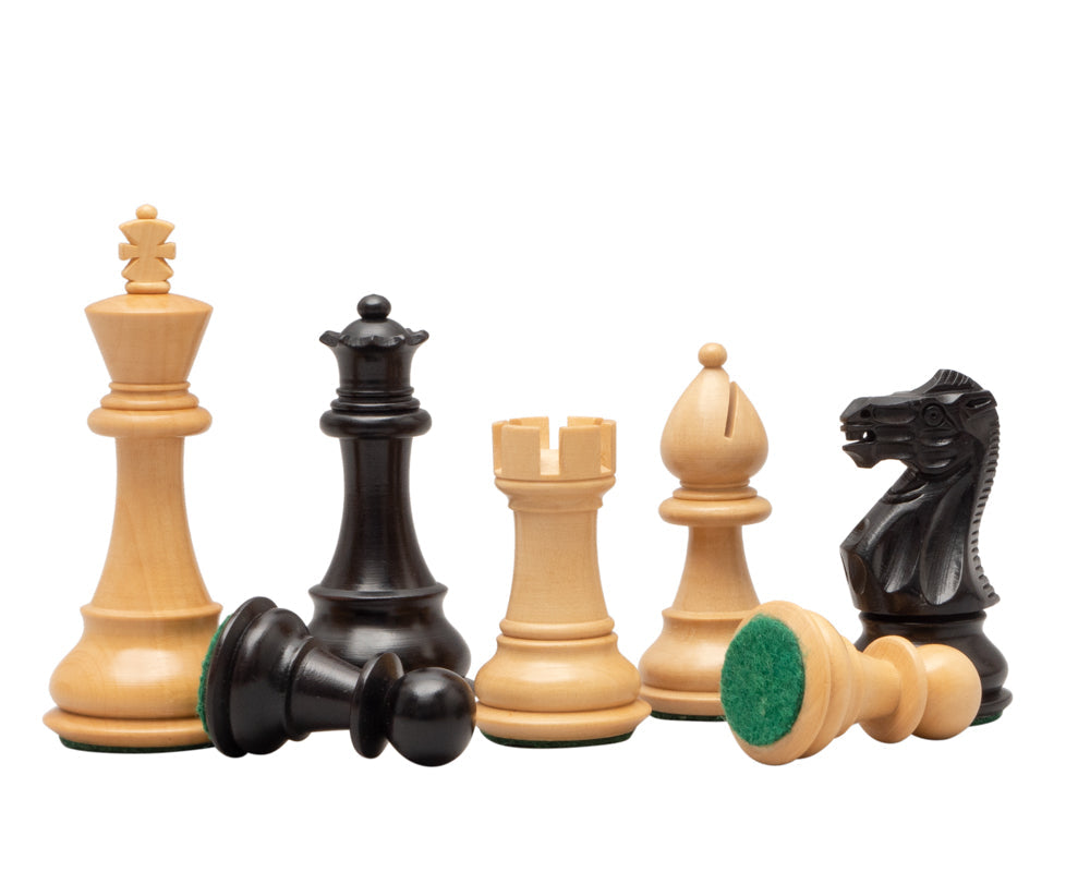 3,5 Zoll Classic Staunton Schachfiguren Ebonisiert