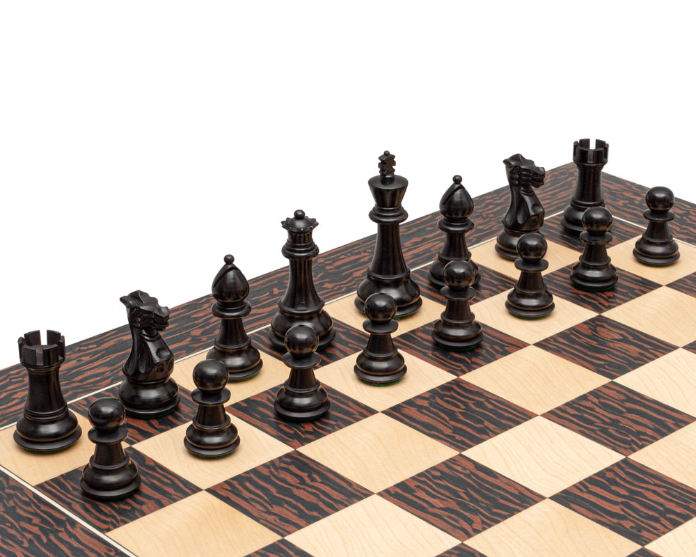 3,5 Zoll Classic Staunton Schachfiguren Ebonisiert