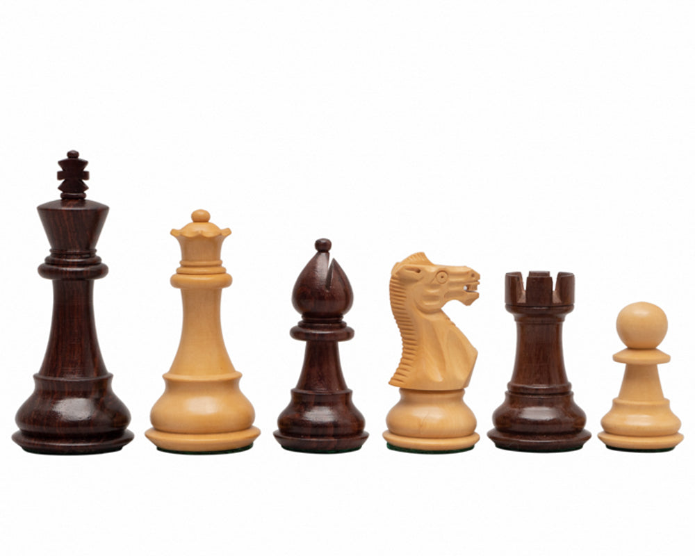 3,5 Zoll Classic Staunton Rosenholz Schachfiguren