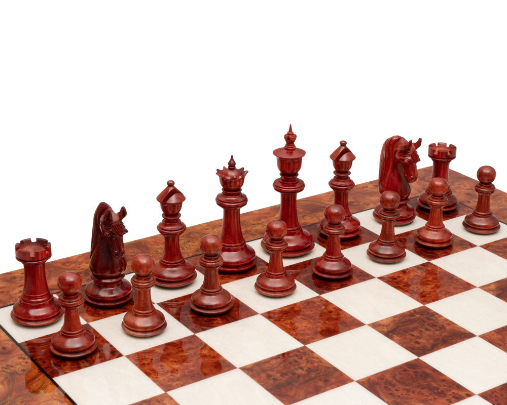Blackburne Luxus Padauk Schach Männer 4,5 Zoll