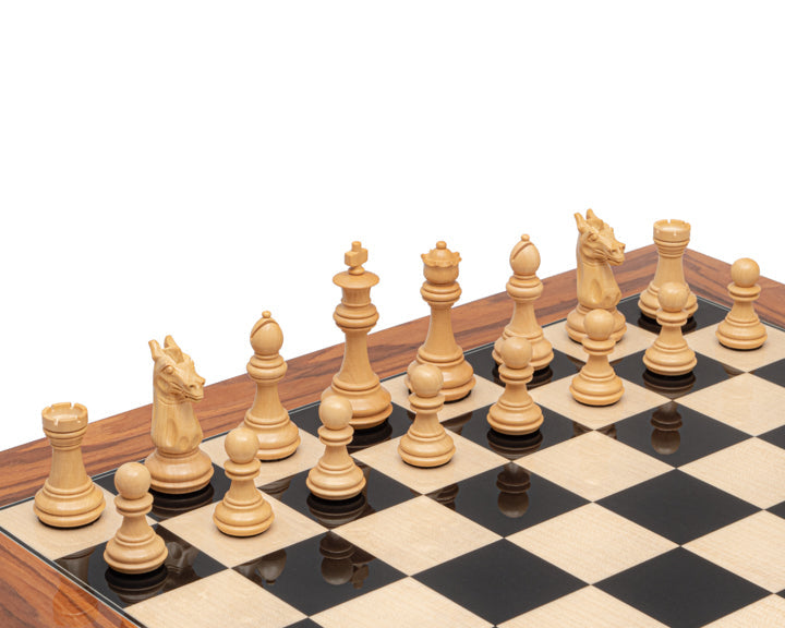 Die Trapani Golden Rosewood 3,35 Zoll Italienisch Schach Männer