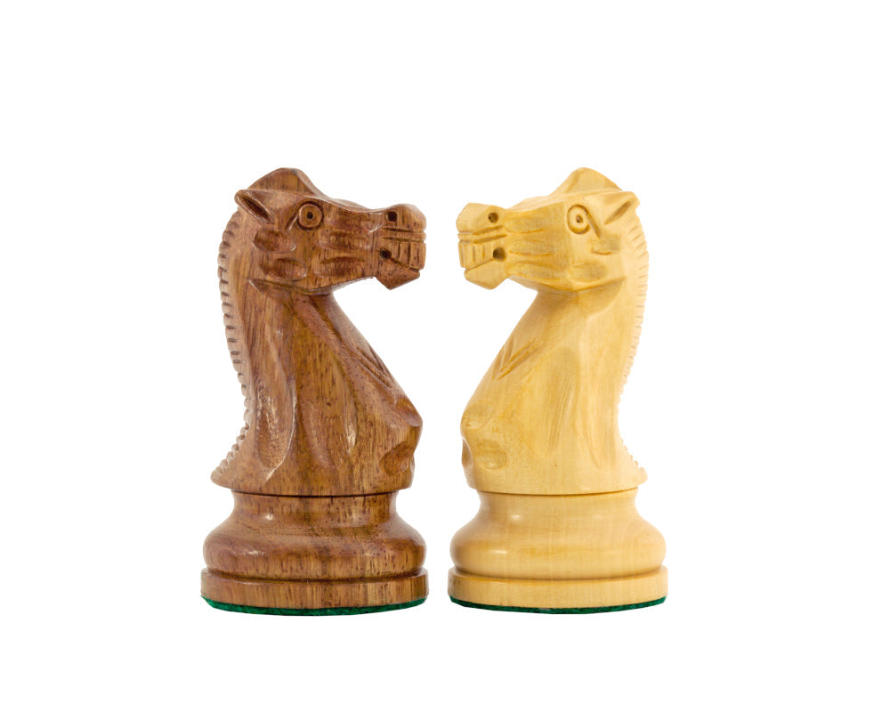 Die Rochester Ebenholz-Schachfiguren 4 Zoll