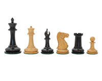 JJ Cooke ebonisierte Schachfiguren – 8,9 cm
