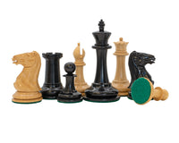 JJ Cooke ebonisierte Schachfiguren – 8,9 cm