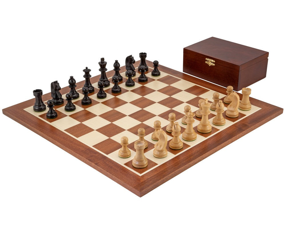Down Head Black Grand Championship Schach Set