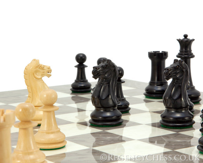 Oxford Ash Burl Schachspiel Set