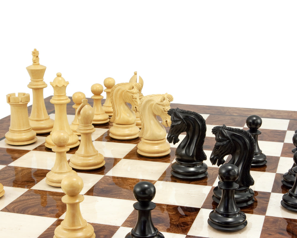 Canterbury Knight Ebenholz Luxus-Schach-Set