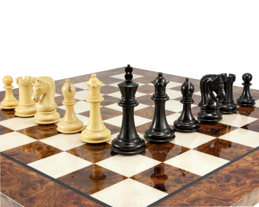 Canterbury Knight Ebenholz Luxus-Schach-Set
