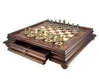 Finnesburg Messing- und Briarholz – Traditionelles Schachset