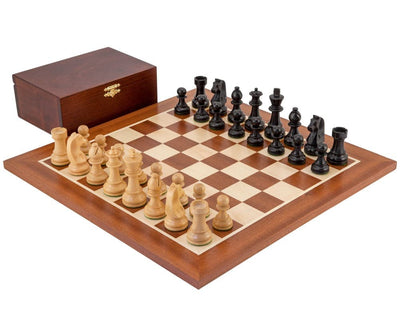 Down Head Schwarz Championship-Schachset