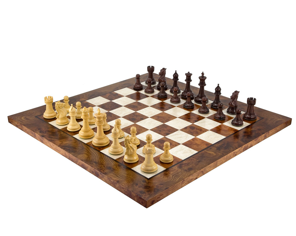 Madrid Luxus-Schachset aus Palisander und Briar