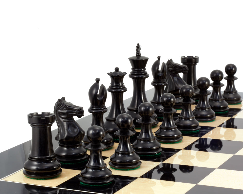 Sentinel Grand Ebenholz und Anegre Schachspiel