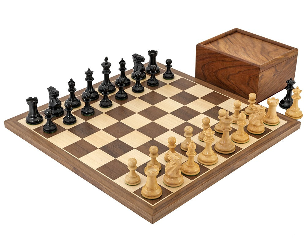 Competition Compact Schachspiel aus Nussbaumholz