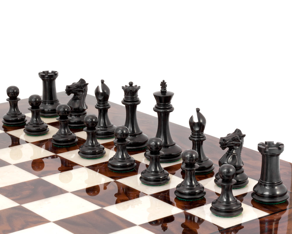 Schwarzer Souverän Luxus-Schach-Set