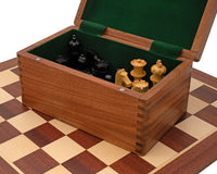 World Chess Championship Schachset mit Schachuhr und Aufbewahrungskoffer aus Holz für Schachfiguren