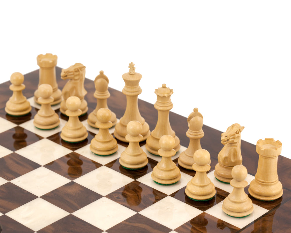 Highclere Ebenholz und Nussbaum Luxus-Schach-Set