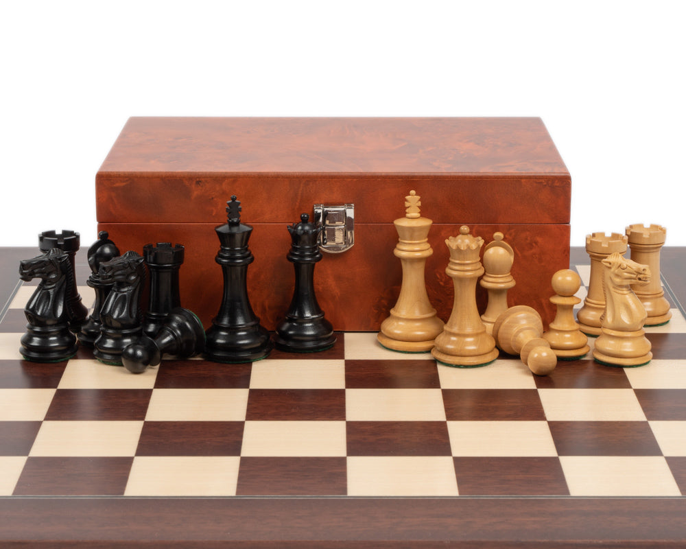 Windsor Ebenholz und Montgoy Palisander Schachspiel