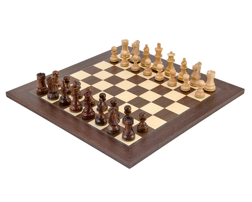Französischer Ritter Montgoy Palisander-Schachspiel