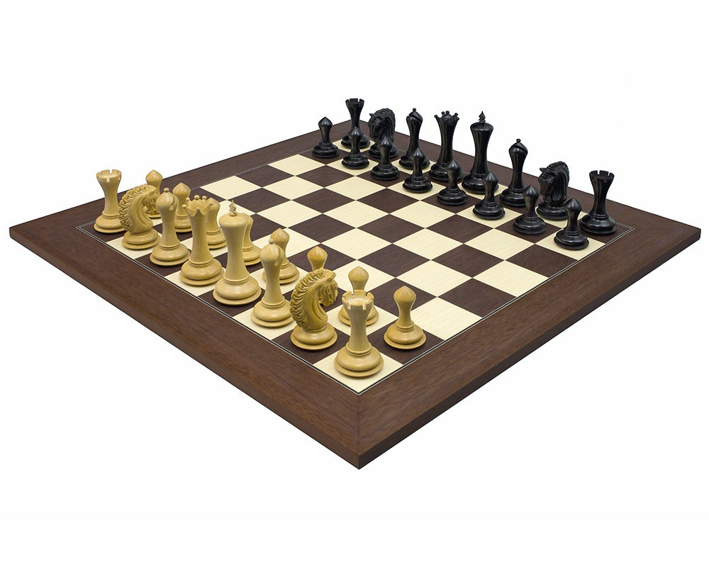 Das Empire Knight Ebenholz Palisander-Schach-Set