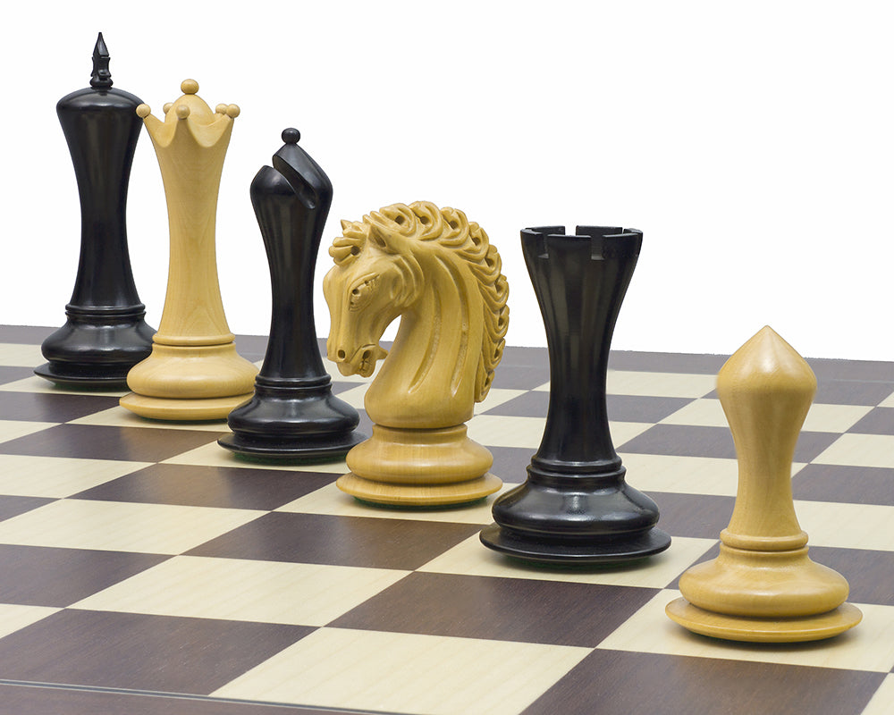 Das Empire Knight Ebenholz Palisander-Schach-Set