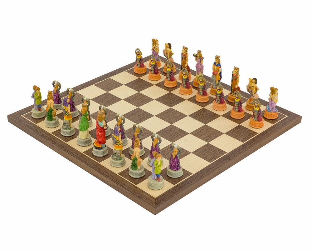 Das handbemalte Zodiac-Schach-Set