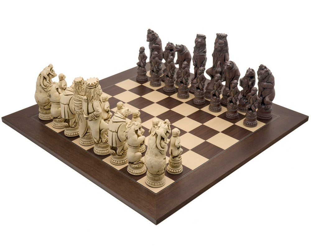 Berkeley Chess Reynard the Fox (Russet und Palisander) – Großes Schachset