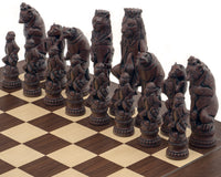 Berkeley Chess Reynard the Fox (Russet und Palisander) – Großes Schachset