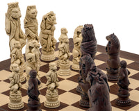 Berkeley Chess Reynard the Fox (Russet und Palisander) – Großes Schachset