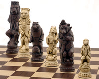 Berkeley Chess Reynard the Fox (Russet und Palisander) – Großes Schachset