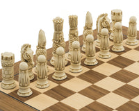 Das Berkeley Chess Victorian Russet- und Walnut-Schachset