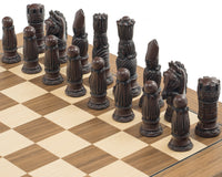 Das Berkeley Chess Victorian Russet- und Walnut-Schachset