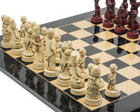 Das Berkeley Chess Movie Stars Black Cardinal Grand-Schachset